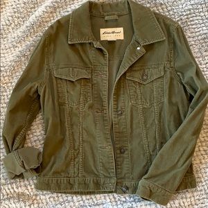 Eddie Bauer Hunter Green Corduroy Jacket